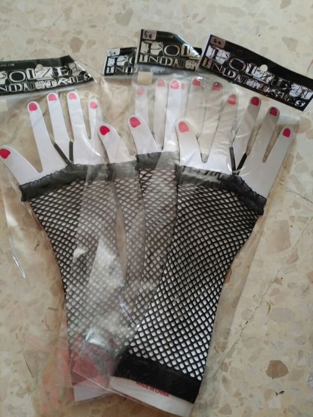Guantes redecilla