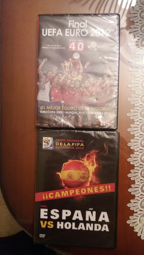 DVD de la final del mundial y de la eurocopa