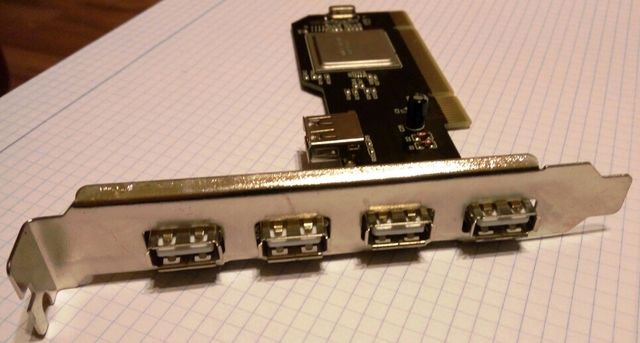 PLACA TARJETA CONEXION 4 PUERTOS USB