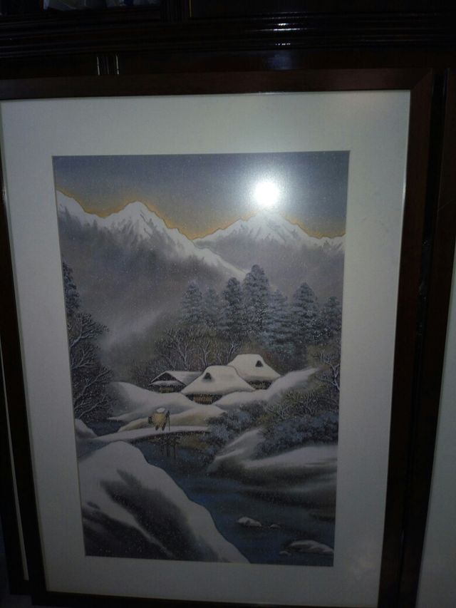 Serie 2 cuadros estampas orientales