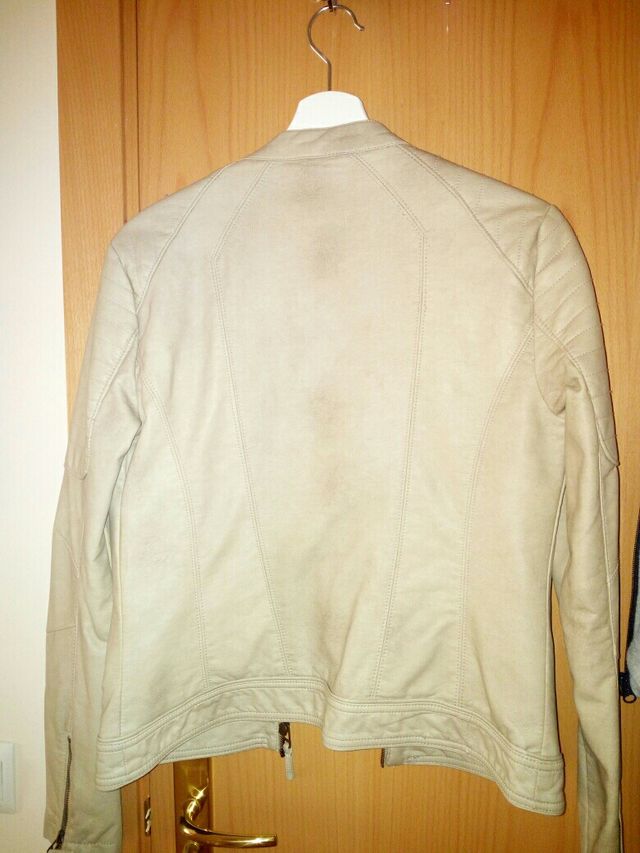 Cazadora biker efecto piel. Chica.