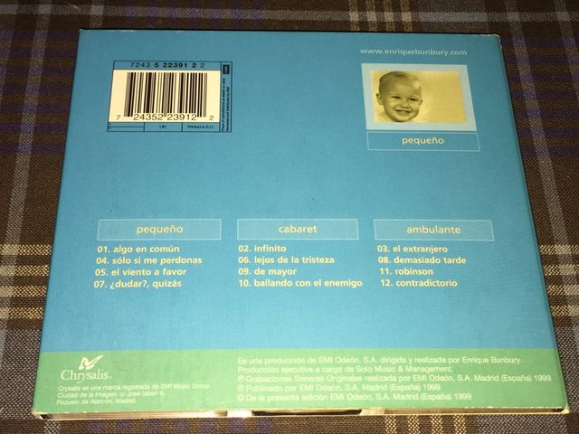 Bunbury Pequeño cd Héroes del Silencio 