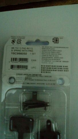 Pastillas de freno shimano B015