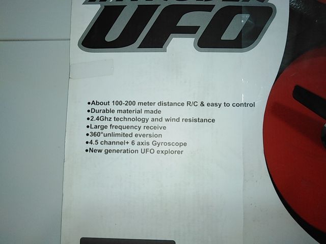 Dron Intruder Ufo Nuevo. 60 cm Diámetro.