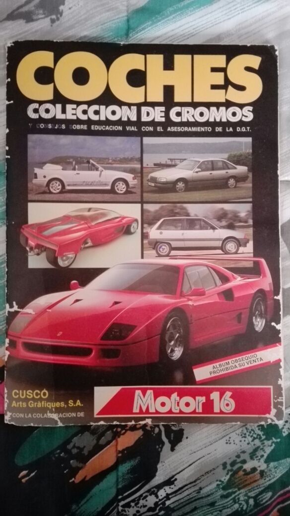 Album cromos coches antiguo