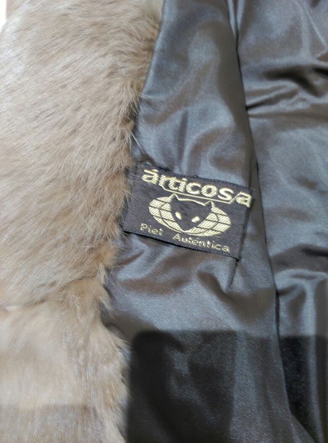 REBAJAS Abrigo de piel de zorro autentico