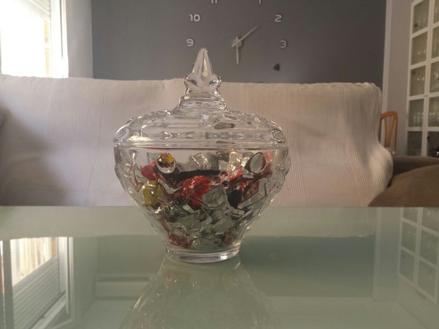 Bombonera cristal tallado