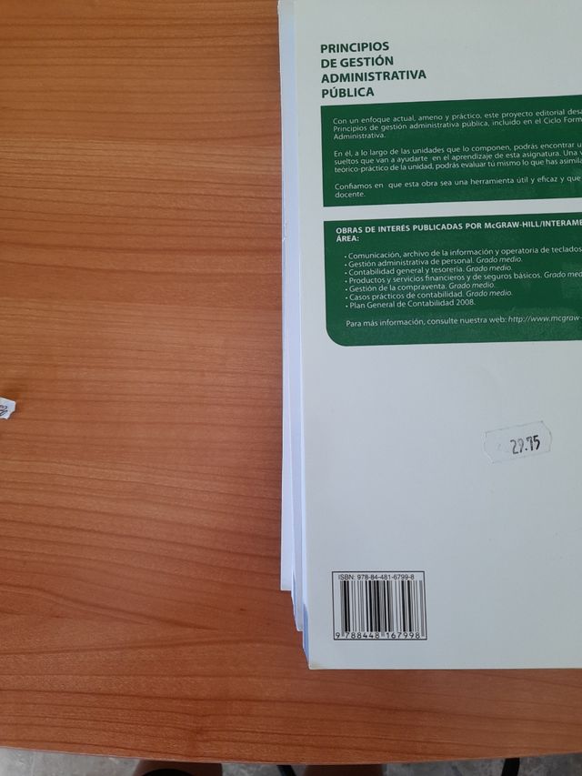 Libros de grado medio administración