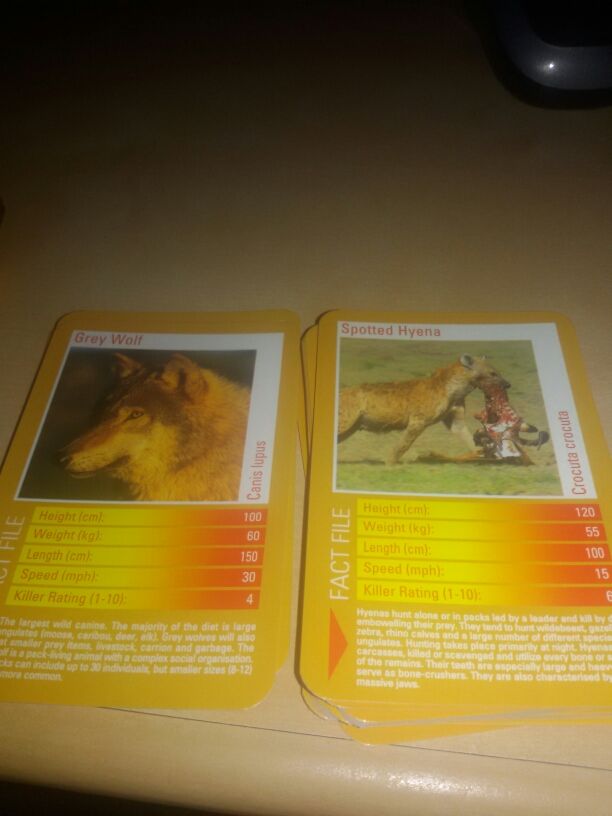 Baraja cartas Top Trumps Predators