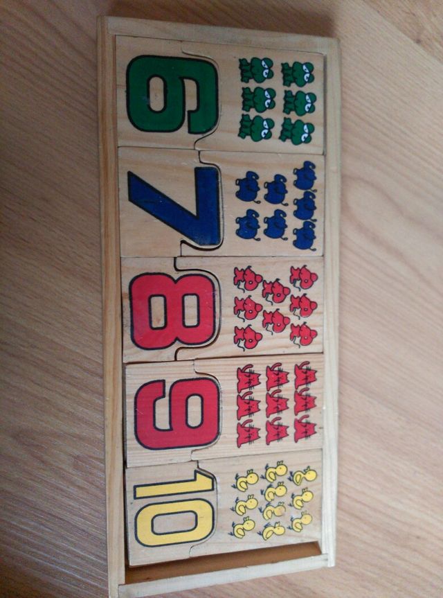 Puzle madera educativo números