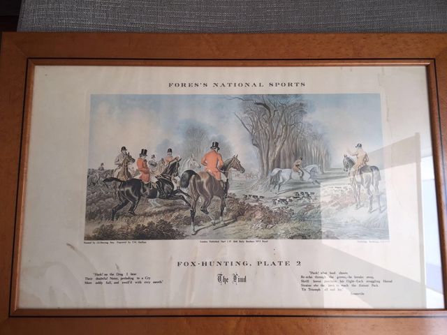 Lote de cuadros ingleses antiguos