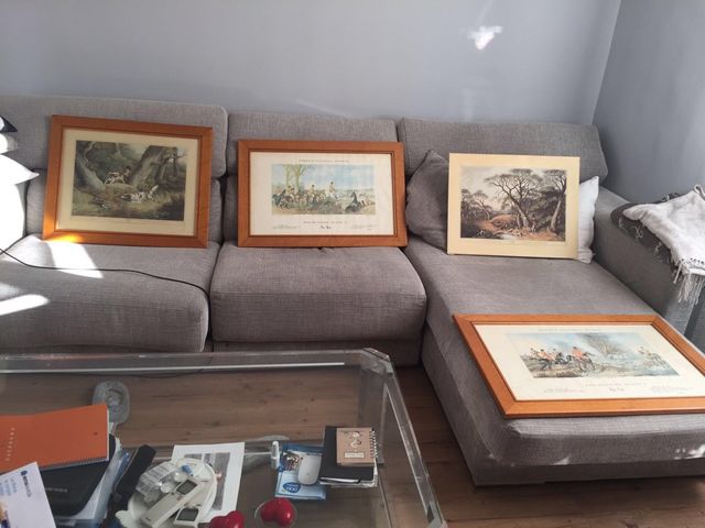 Lote de cuadros ingleses antiguos