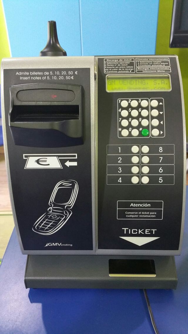 MAQUINA DE RECARGAS GMVENDING TOP STANDARD