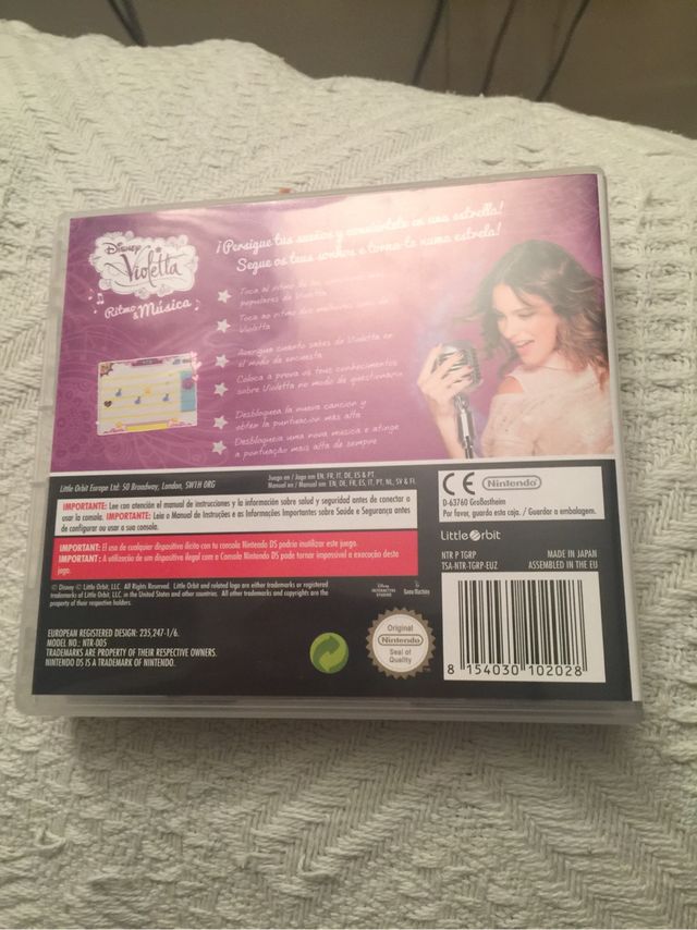 Juego Nintendo ds violetta ritmo música, un uso