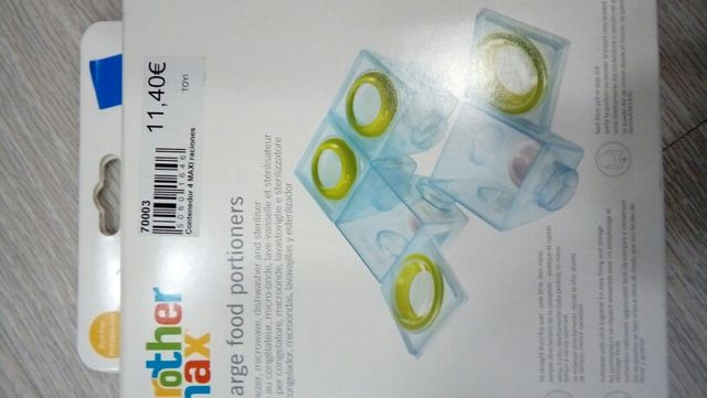 Recipiente para potitos bebe.