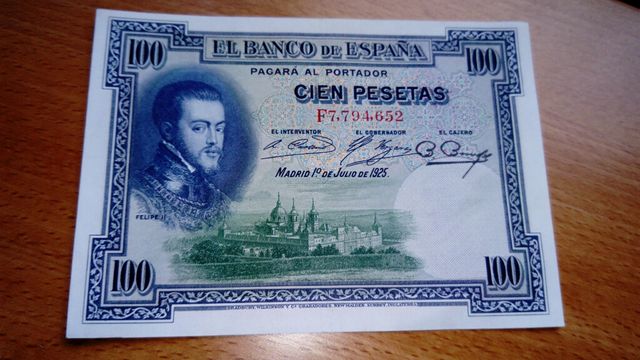 Billetes años 1925 y 1928