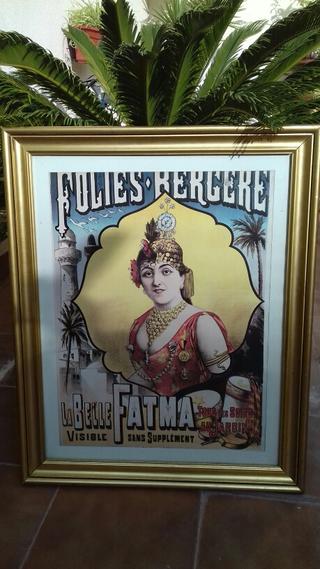 Cartel Folies Bergere retro vintage.