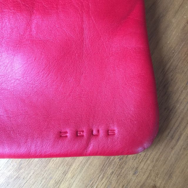 Borsa Rossa ZEUS in pelle