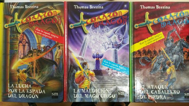 3 libros Corazon de Dragon
