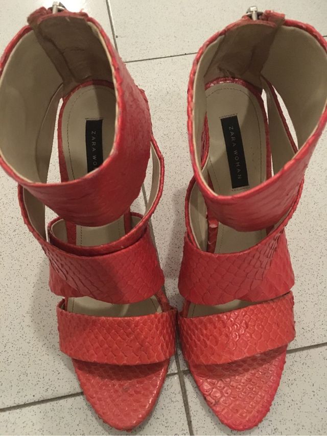 Zapatos piel serpiente