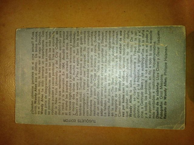 Libro de Woody Allen