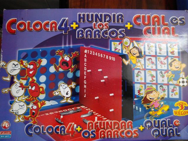 URGE Coloca 4 + hundir barcos + quien es quien