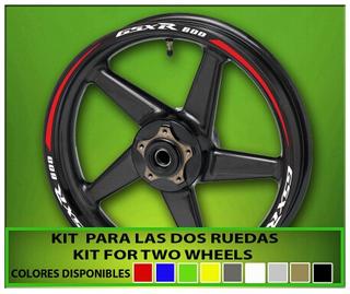 PEGATINAS SUZUKI GSXR 600 WH52 LLANTAS MOTO