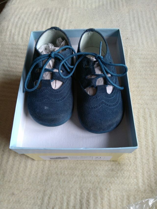 Zapatos bebé talla 21 color azul