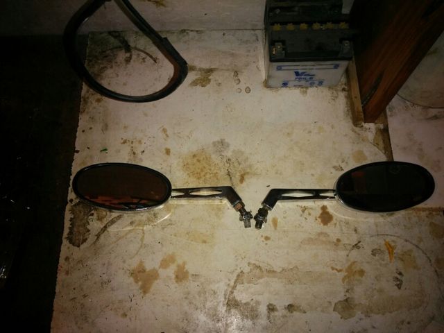 Retrovisores cromados