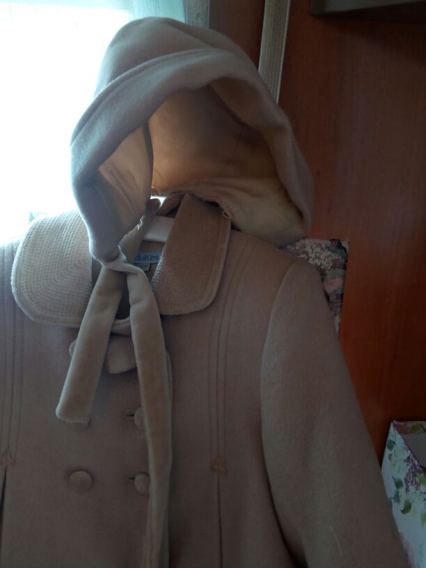 Abrigo de paño marca dulces 12 meses