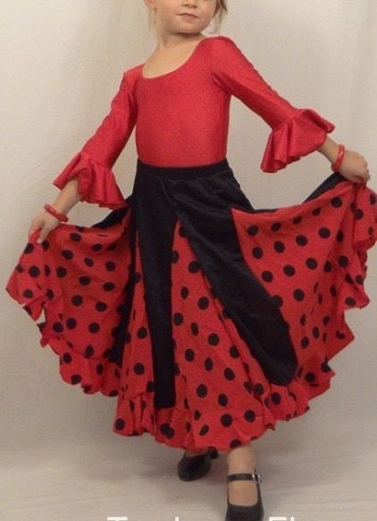 Falda de sevillana niña toda las tallas