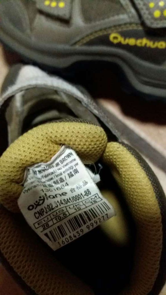 Botas de montaña niño QUECHUA n° 28