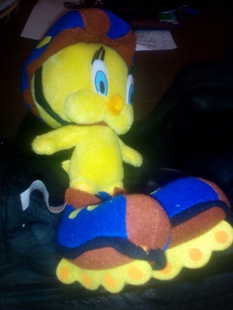 Piolín de peluche patinador