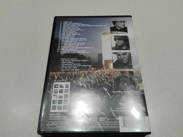 Dvd BON JOVI crush tour