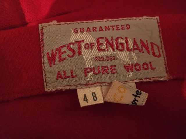 Falda inglesa vintage, pura Lana