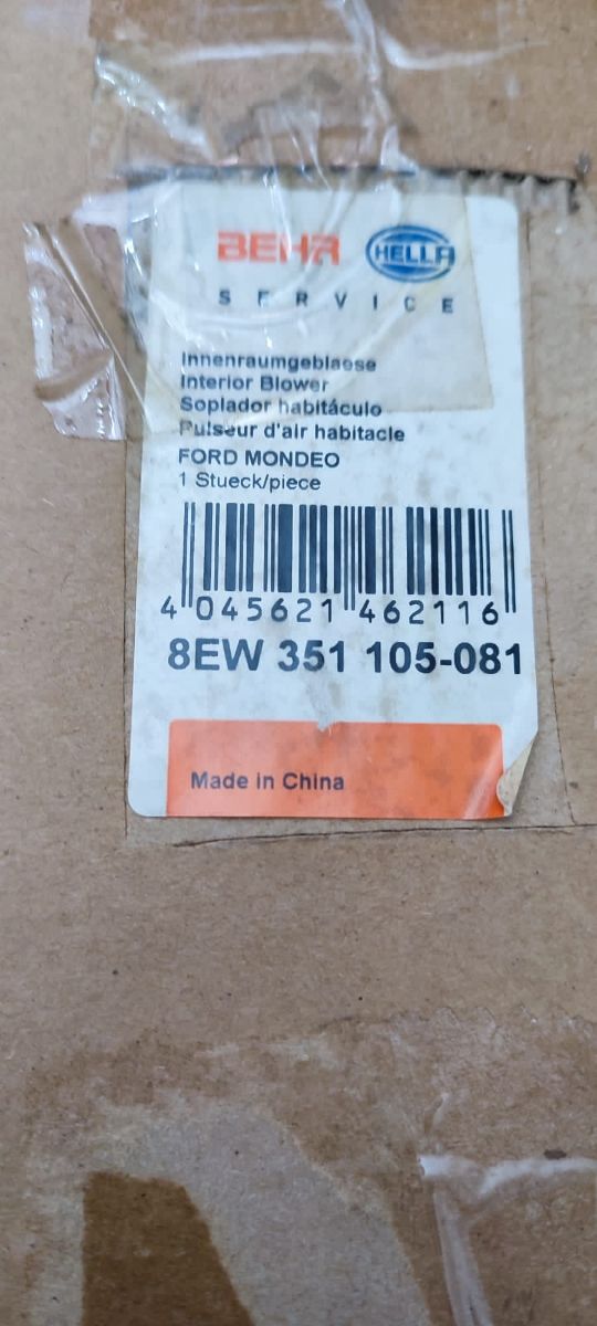 VENTILADOR INTERIOR DE FORD MONDEO MARCA "HALLÓ