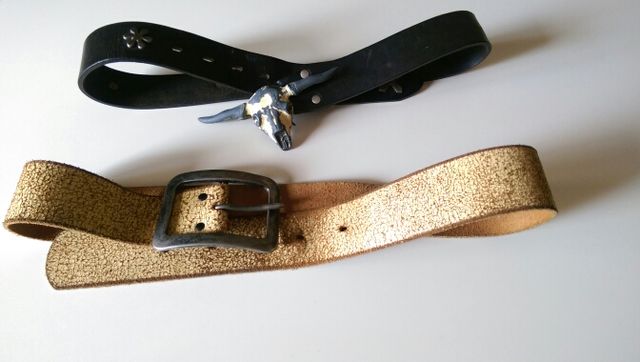 Cinturones cuero.