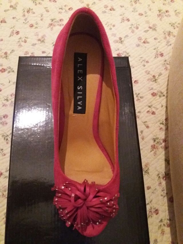 zapatos ante, perfecto estado un solo uso