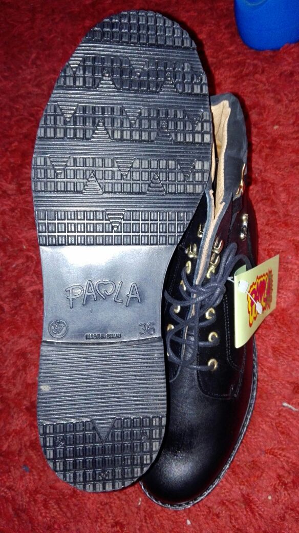 botas piel talla 36 37 paola