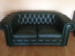 sofa chester en valencia sof 225 chester cuero verde de segunda mano por 480 en sofa chester en valencia sof 225 chester cuero verde de segunda mano por 480 en