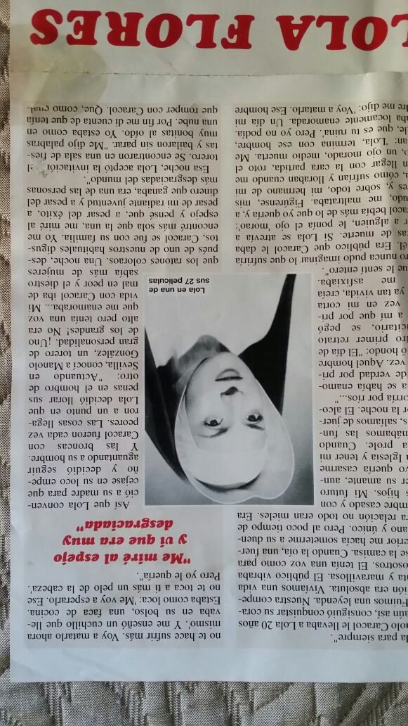 Poste y vida de lola flores