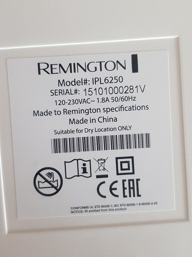 Depiladora laser remington