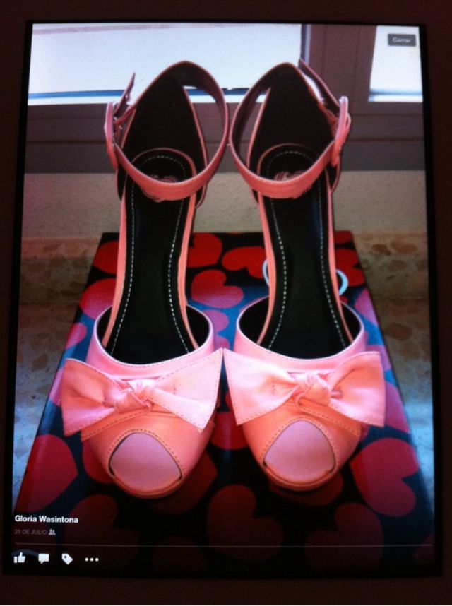 TACONES ROSAS PIN-UP (SIN ESTRENAR)