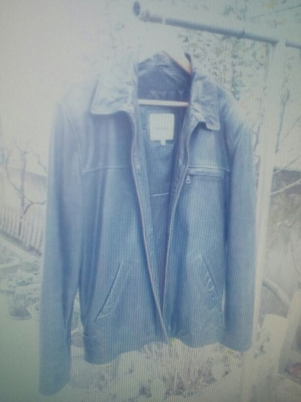 Cazadora cuero negra T 50