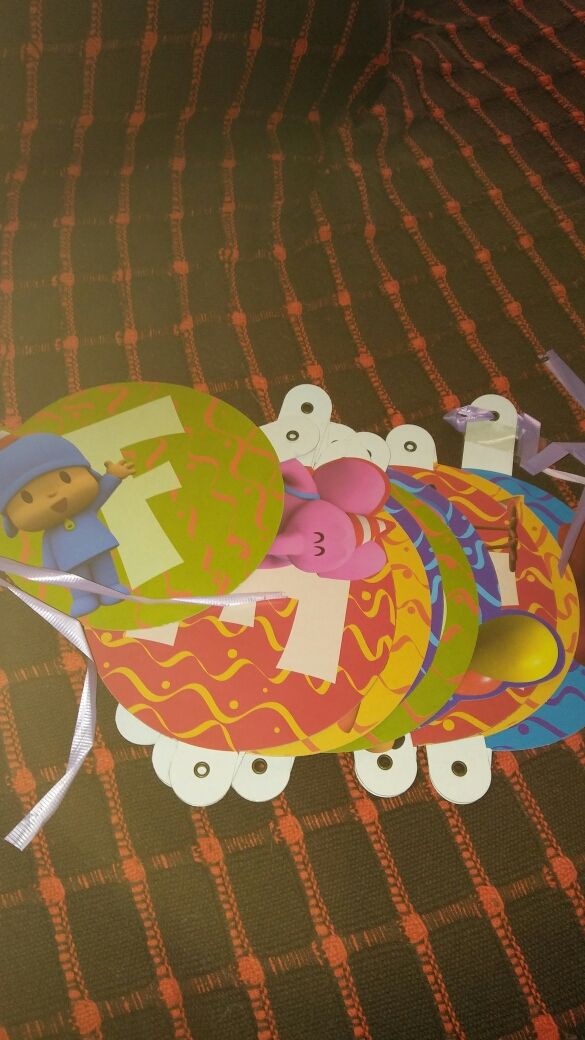 Cartel de cumpleaños felicidades pocoyo