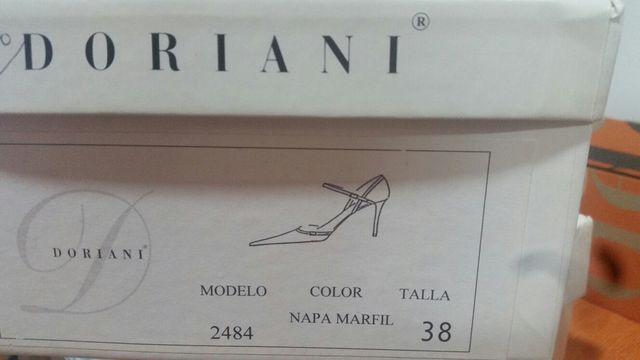 Zapatos de novia Doriani Piel Marfil t 38