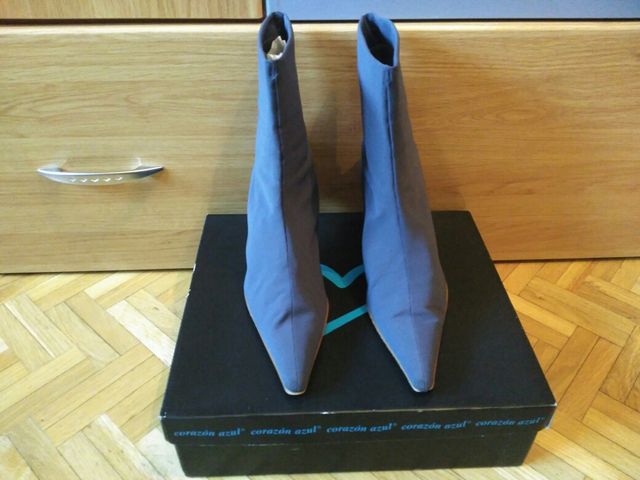 BOTINES AZULES 38 SEMINUEVOS!!!!
