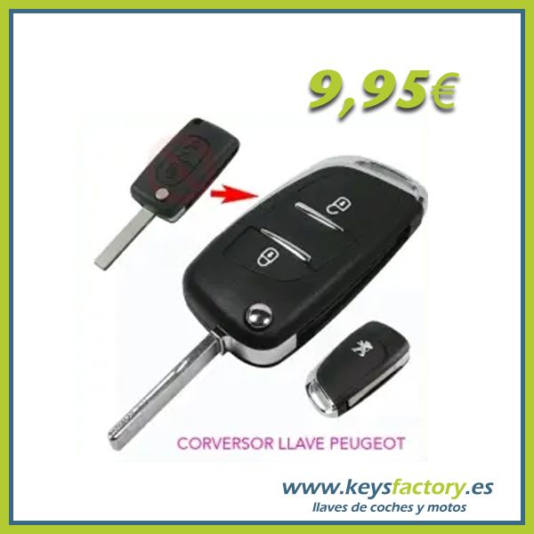 Llave para peugeot