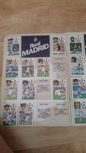 Album cromos liga 83-84
