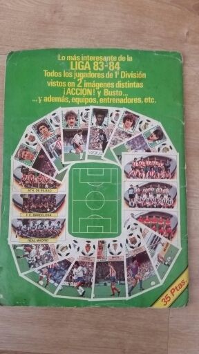 Album cromos liga 83-84